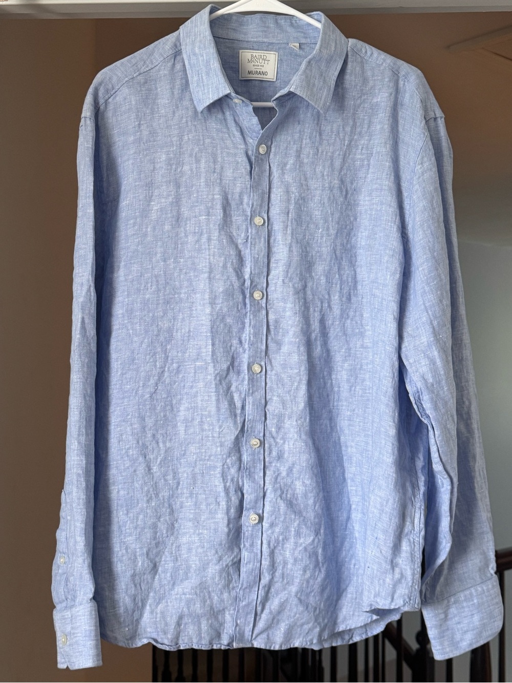 100% Linen Baird McNutt Men’s Button Down Shirt